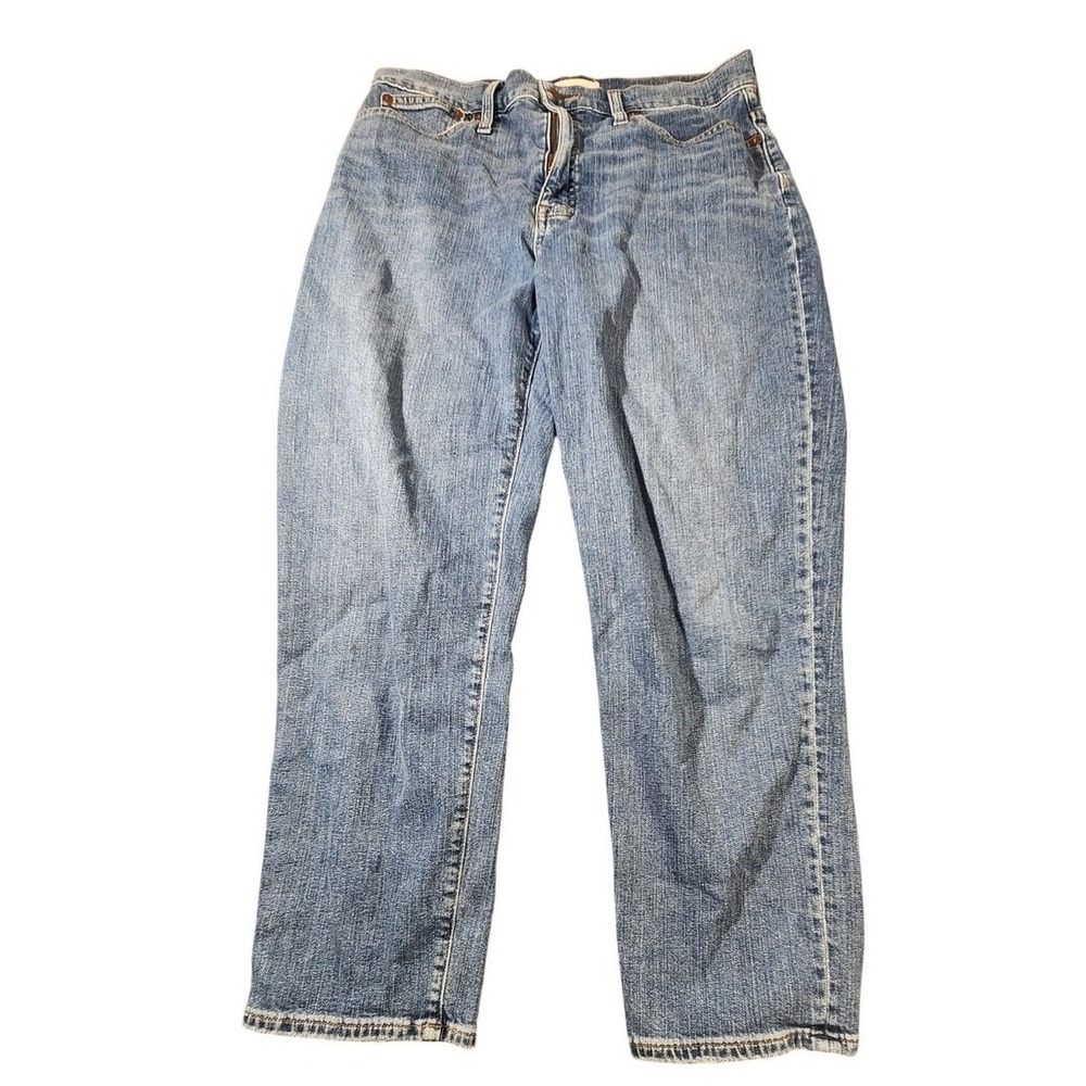 Madewell Jeans Womens 30 Blue Classic Straight High Rise Stretch Denim‎ M4234